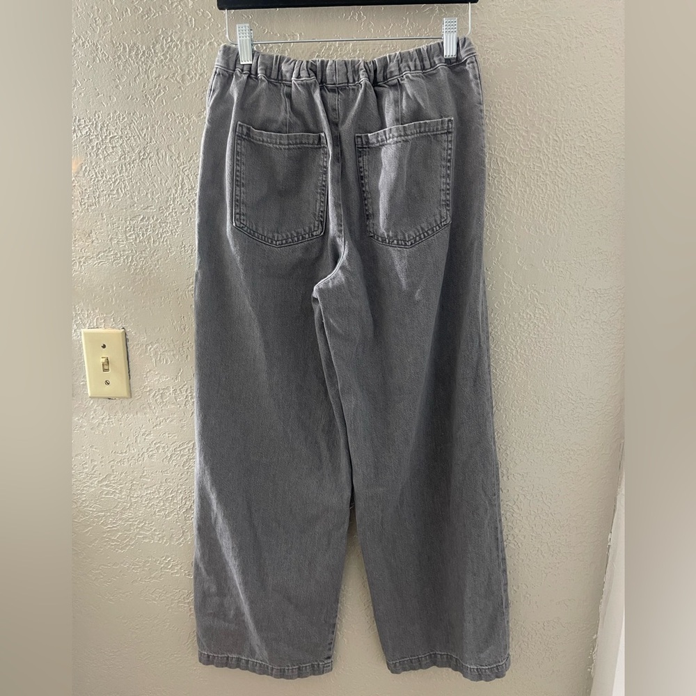 Y2K Zara Women’s‎ Casual Heather Gray Baggy Drawstring Waist Pants Size Small - Picture 5 of 10